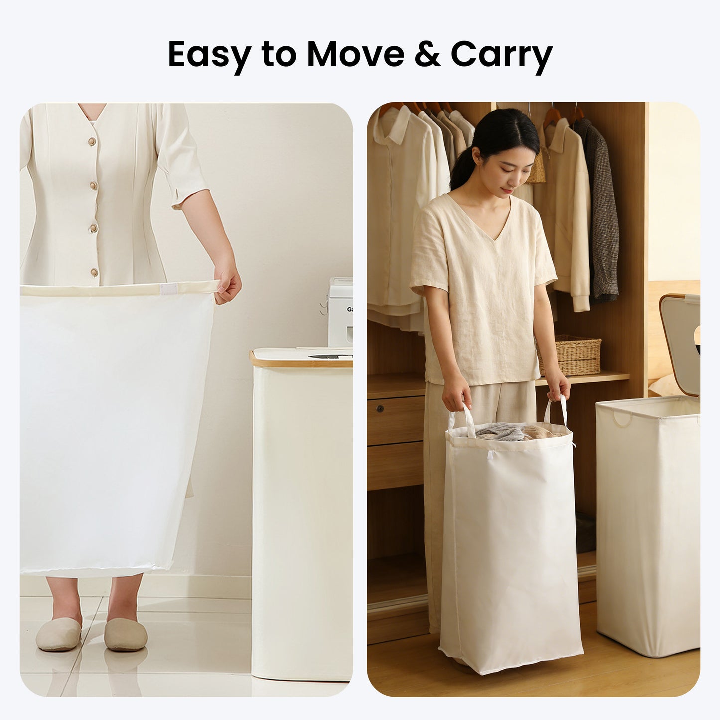 The Better Home laundry basket - easy transport of laundry