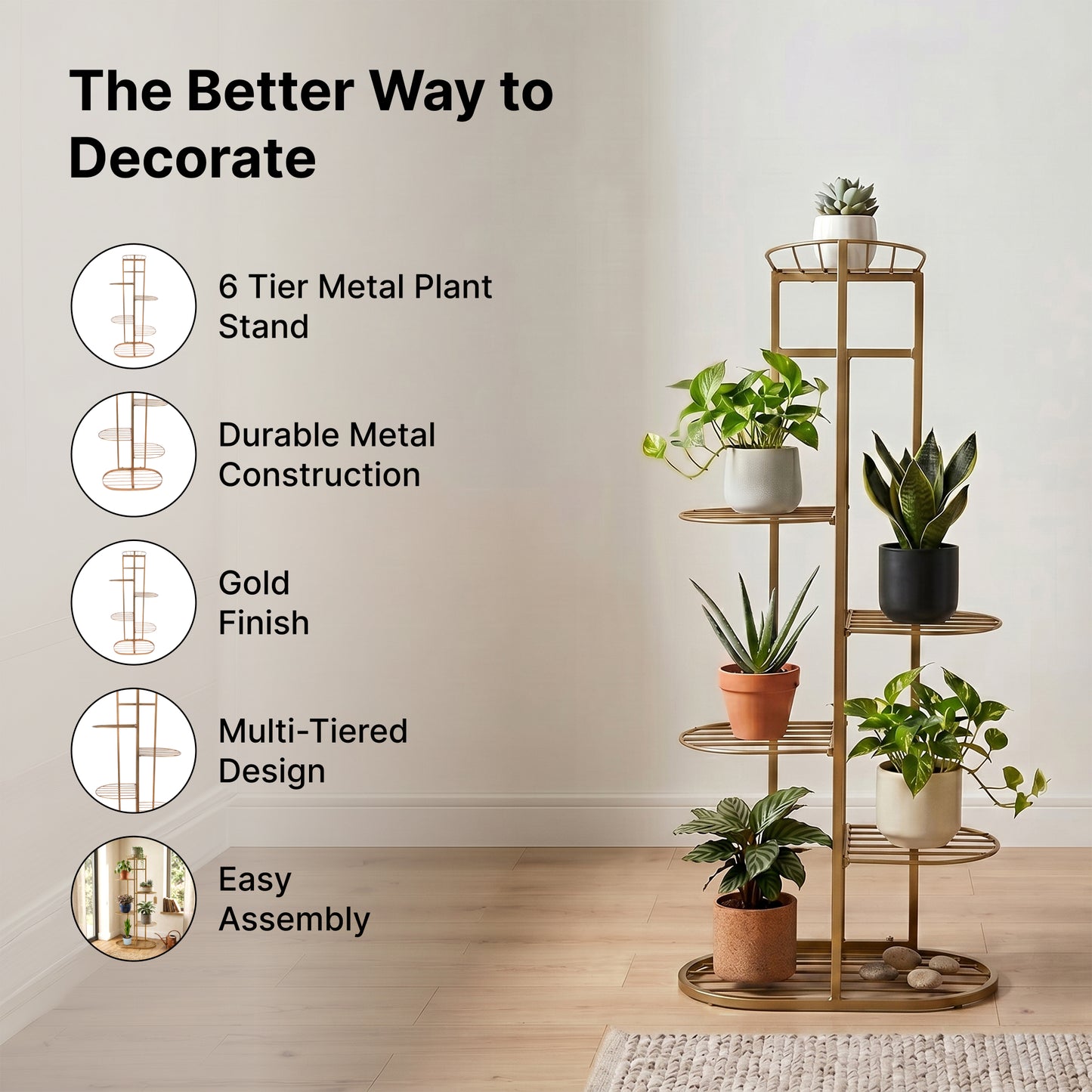 The Better Home six tier plants holder - Outdoor display