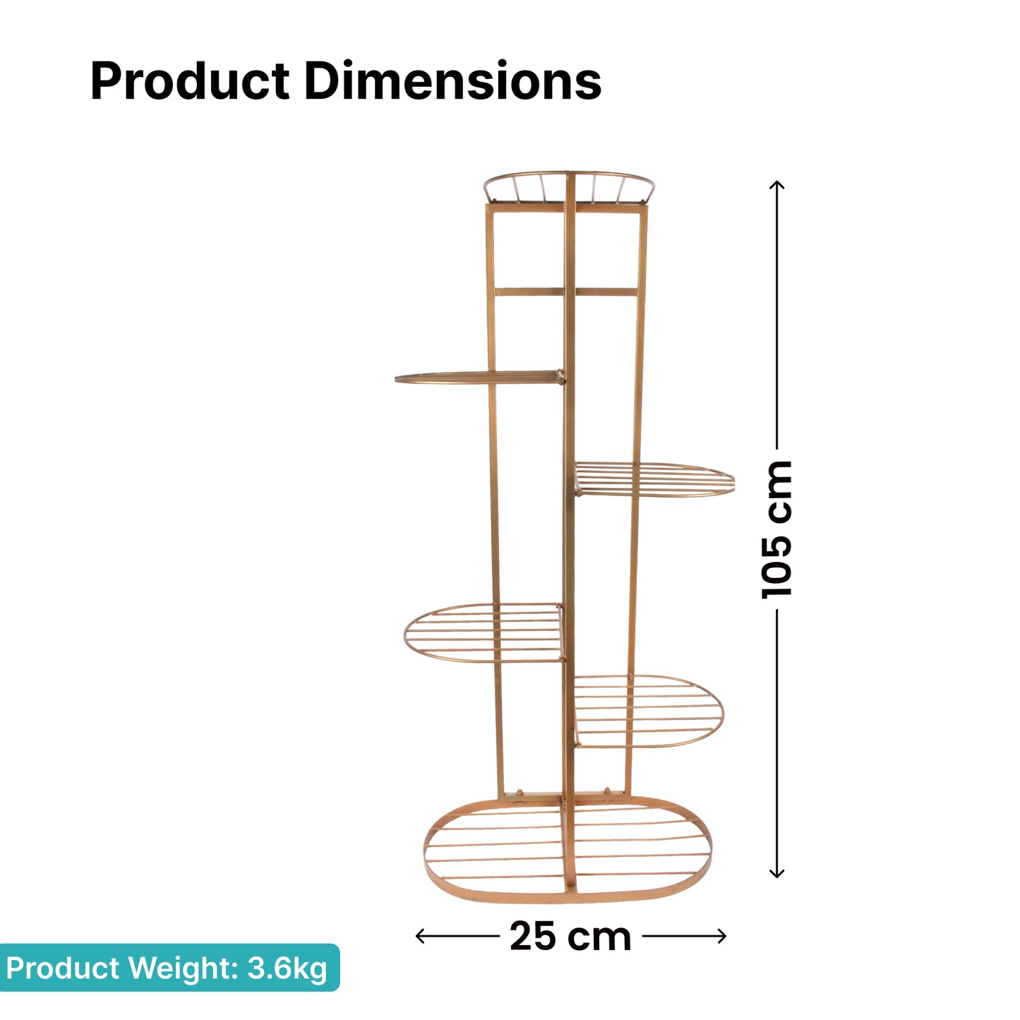 The Better Home gold planter stand - Living room decor
