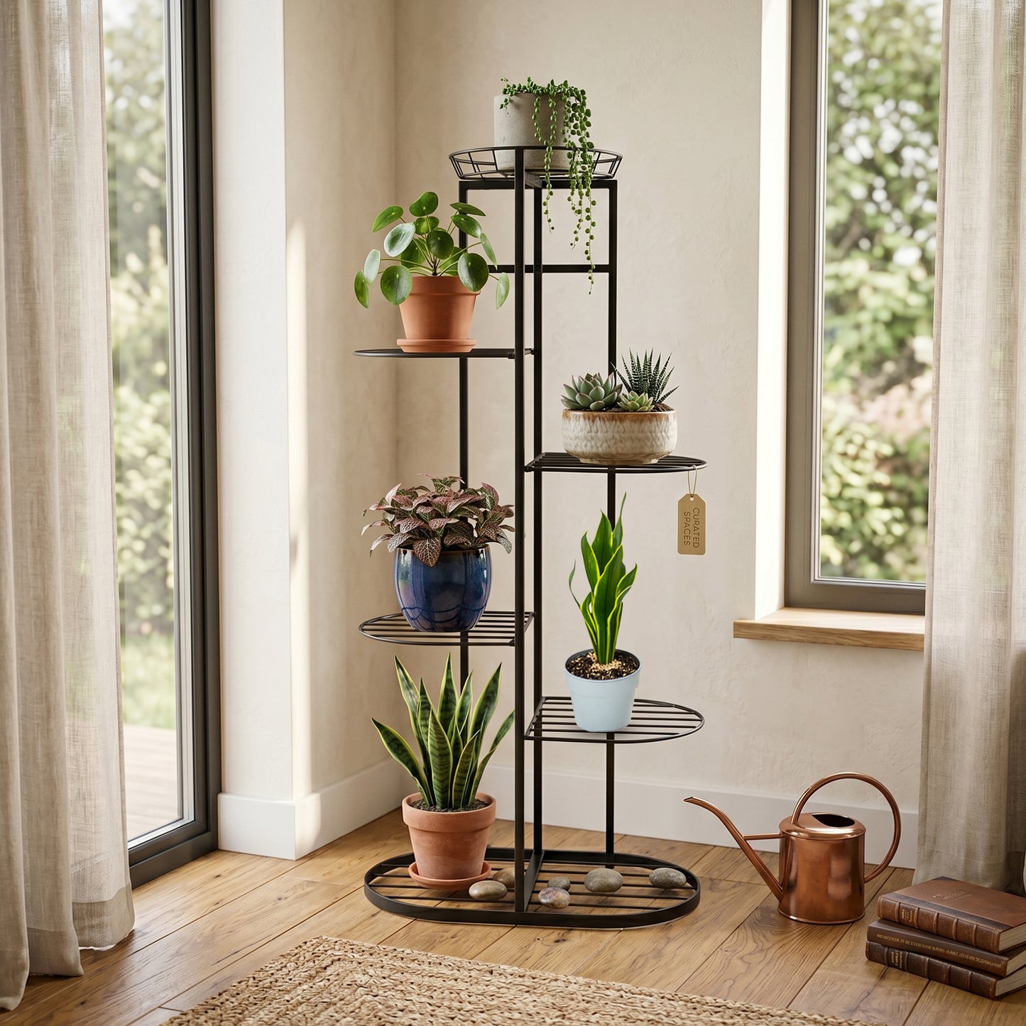 The Better Home 6 Tier Metal Plant Stand - Space Saving Solution