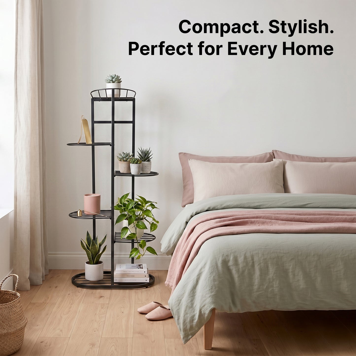 The Better Home 6 Tier Metal Plant Stand - Balcony Decor