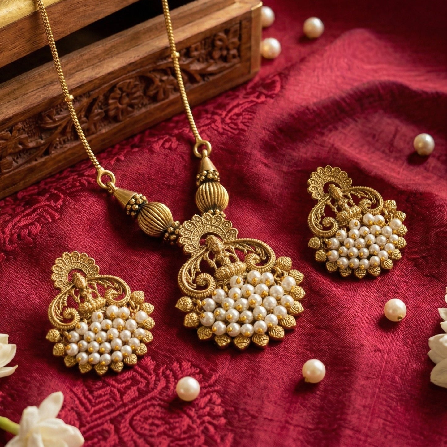 Yellow Chimes traditional earrings - cultural events accessories