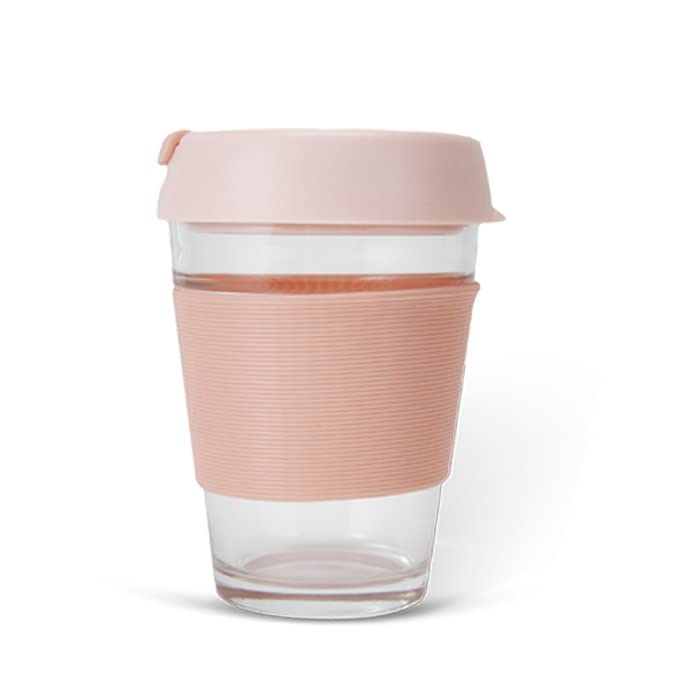 350 ml Travel Mug - Leak Proof, BPA-Free, Easy to Clean | 180° Flip Top Lid | Pink