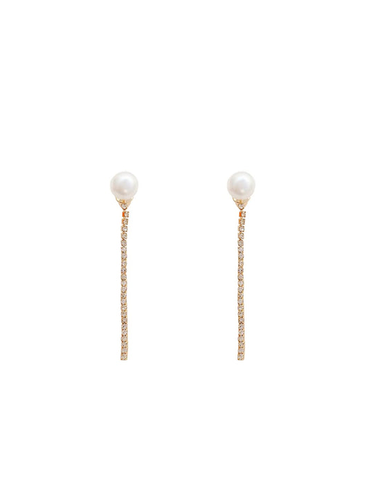Unwind pearl drop earrings - charming anniversary present
