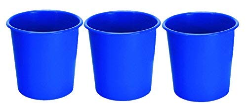 Kuber Industries 3 Piece Plastic Portable Waste Bin Set (DUSTIN20),multi,Standard