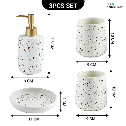 The Better Home 3pcs Bathroomware Set White (Set of 2) ZX029WT