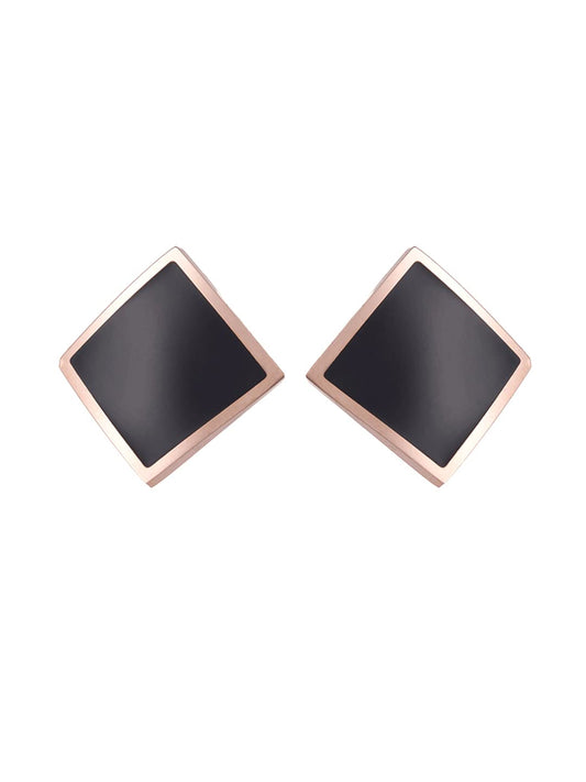 Yellow Chimes geometric stud earrings - special occasion wear