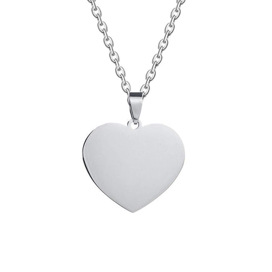 Yellow Chimes Silver Heart Pendant - Women's Jewelry Collection