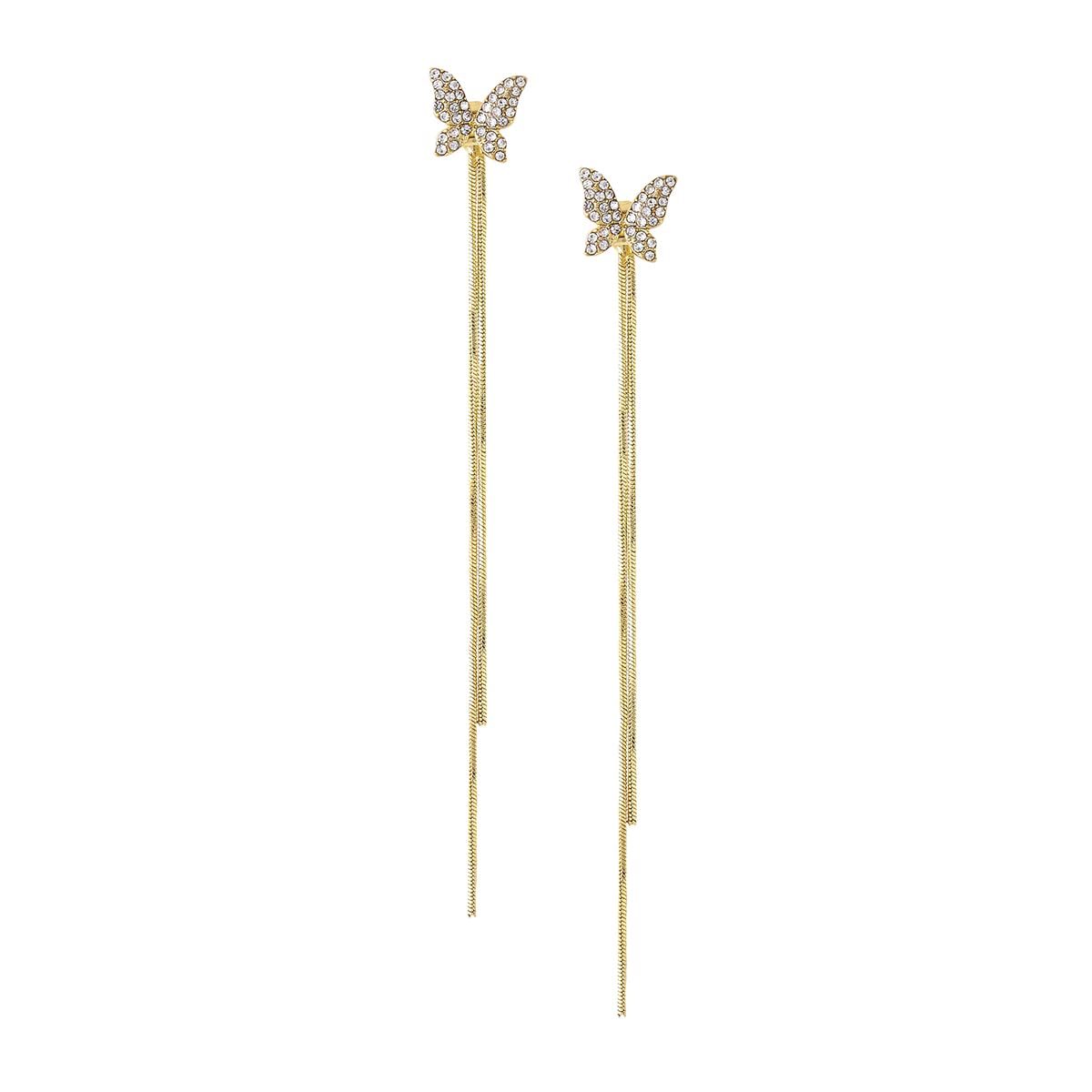 Yellow Chimes golden earrings - versatile fashion accessory