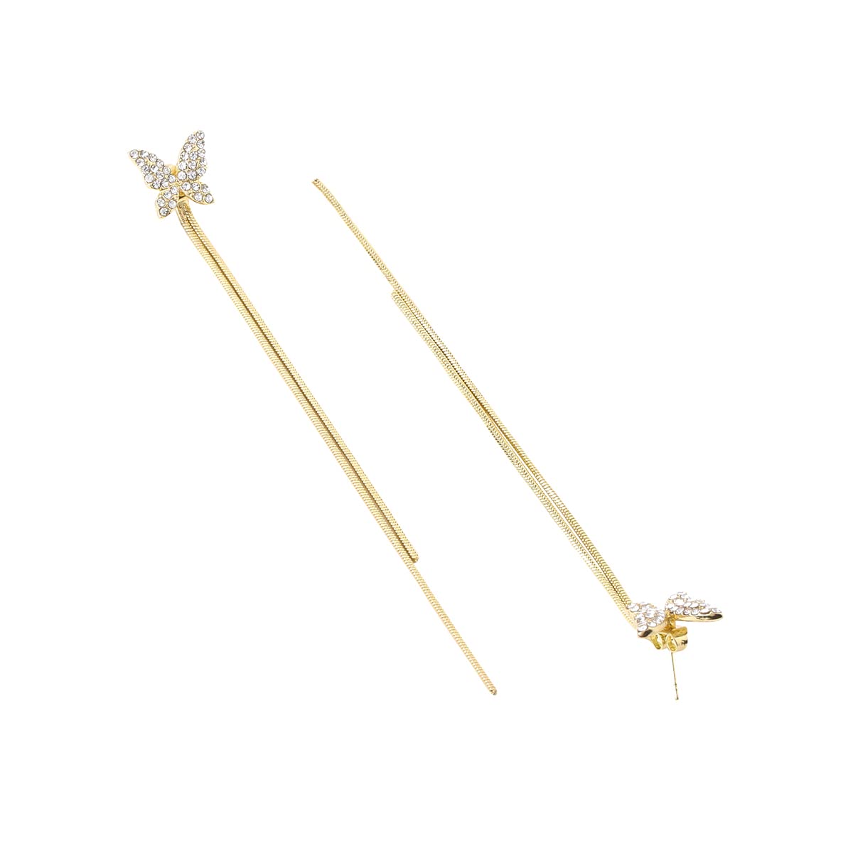 Yellow Chimes butterfly earrings - elevate your outfit