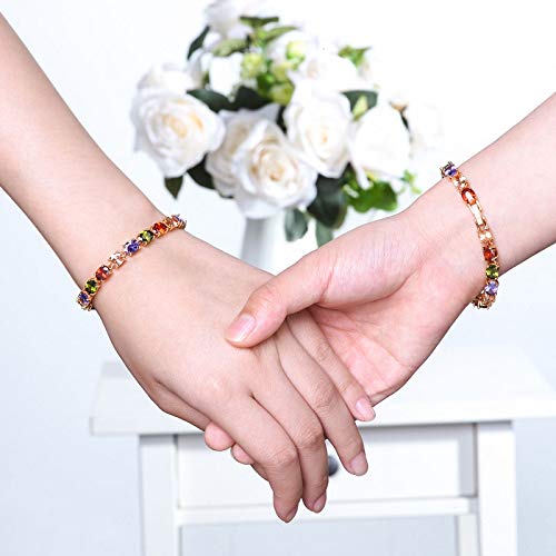 Yellow Chimes multi-color CZ bracelet - birthday gift for friends