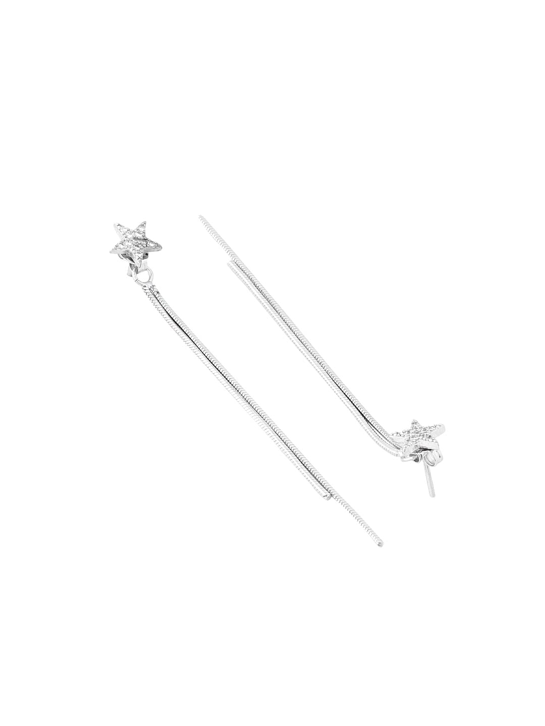 unwind Silver Earrings - Add sparkle to your outfit