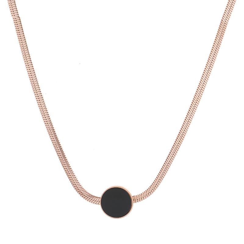 Yellow Chimes Rose Gold Necklace - Trendy fashion accessory