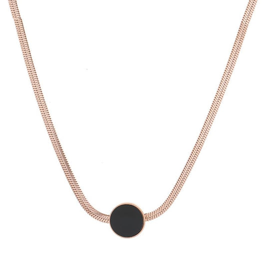 Yellow Chimes Rose Gold Necklace - Trendy fashion accessory
