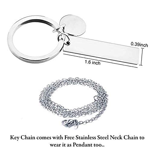 Yellow Chimes Touching Love Message Keychain - Customizable Gift