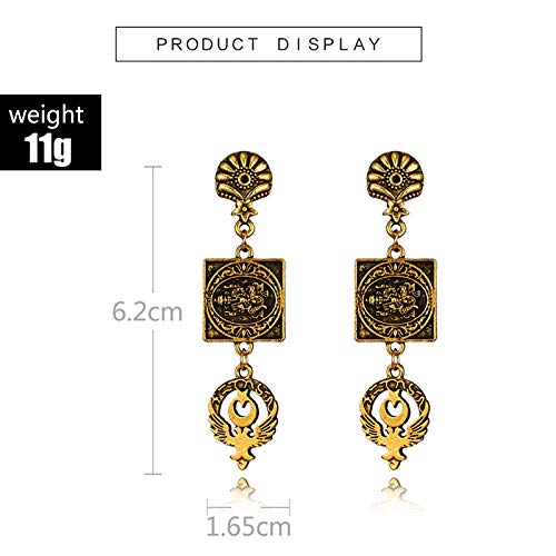 Yellow Chimes long dangler earrings - office wear