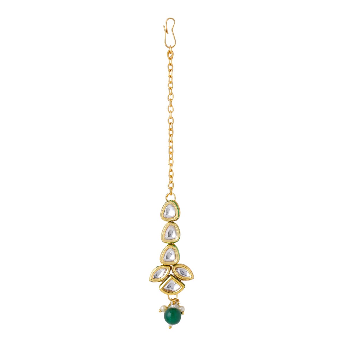 Yellow Chimes women maangtikka - Elegant bridal jewelry