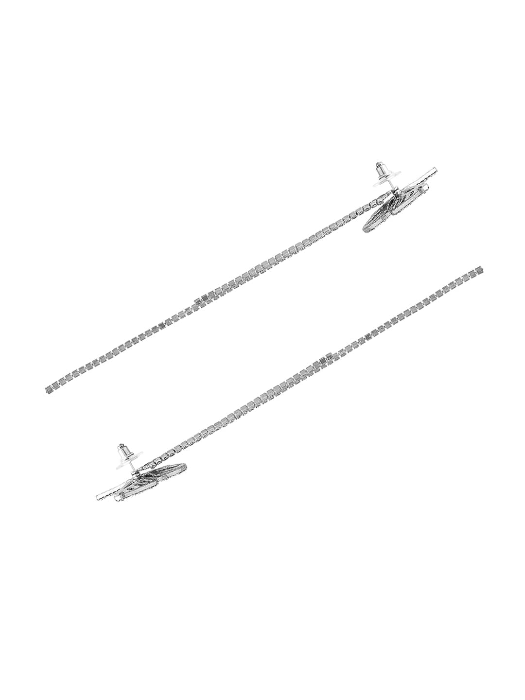 Yellow Chimes Silver Dangler Earrings - Chic birthday present
