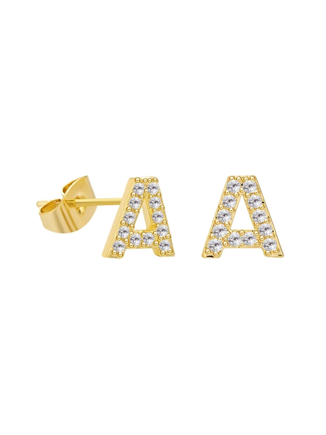 Yellow Chimes Unique Initial A Earrings - Personalized jewelry for occasions