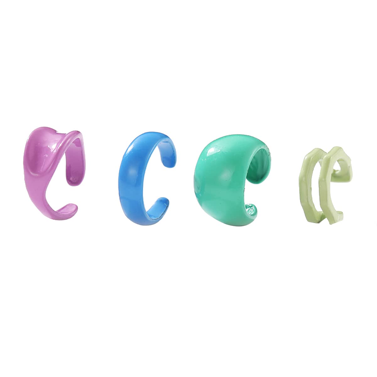 unwind multicolor hoop earrings - vibrant party wear