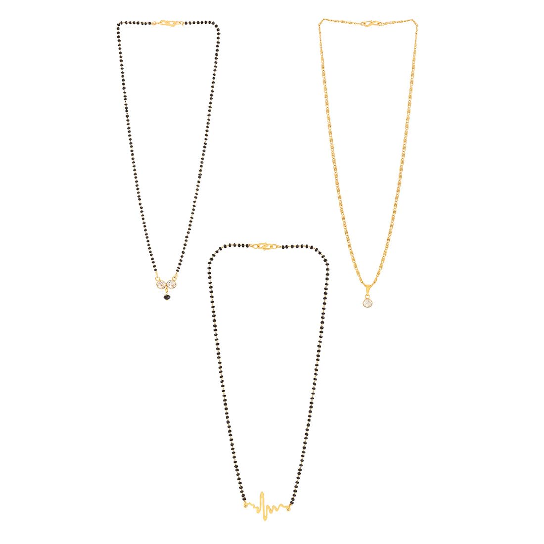 Yellow Chimes Mangalsutra - Elegant Necklace for Daily Wear