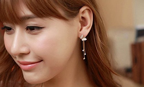 Yellow Chimes CZ Earrings - Fashionable Jewelry for Girls