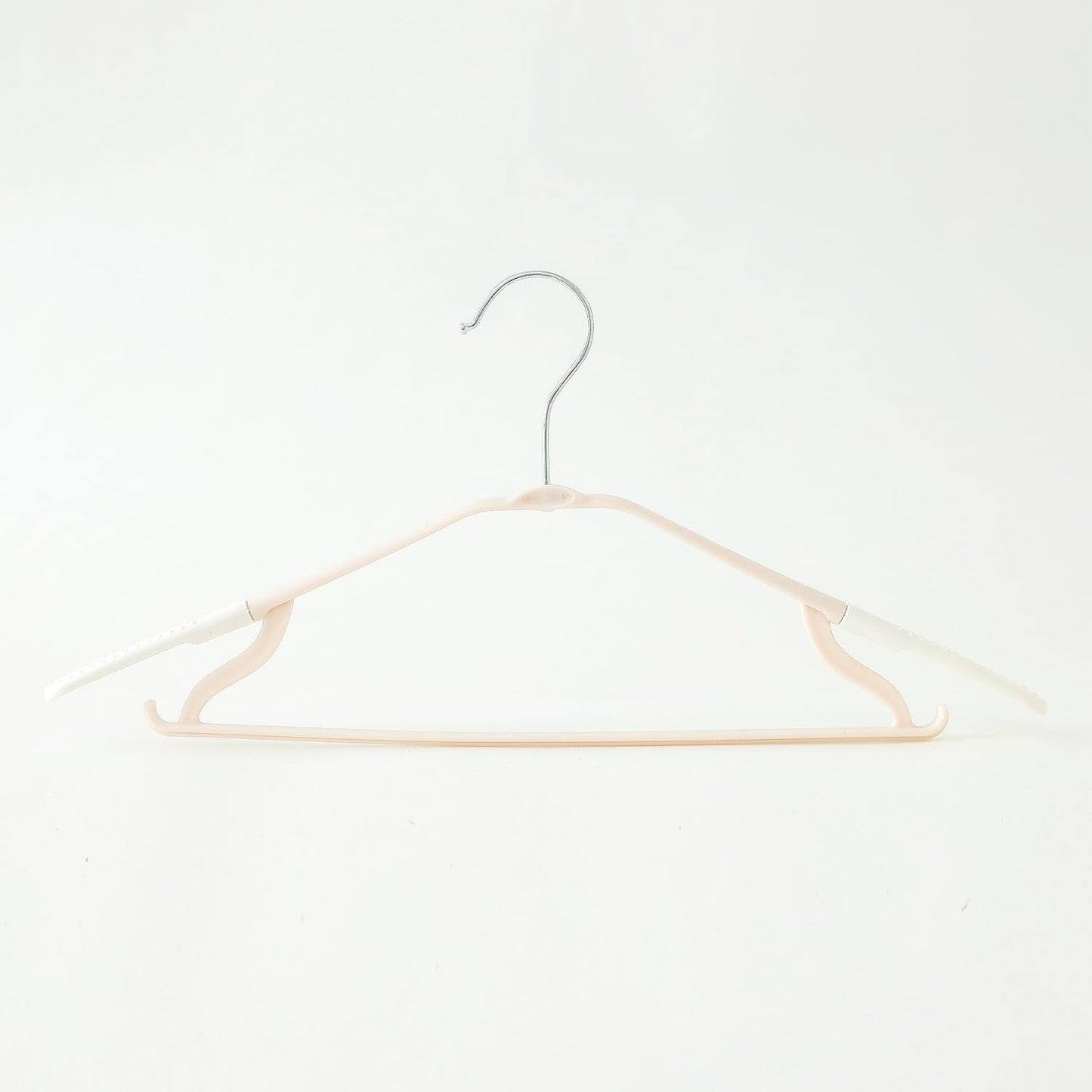 Set of 25: Cloth Hangers with Zinc Plated Steel Hooks | Durable & Convenient | White | Perfect for Organizing