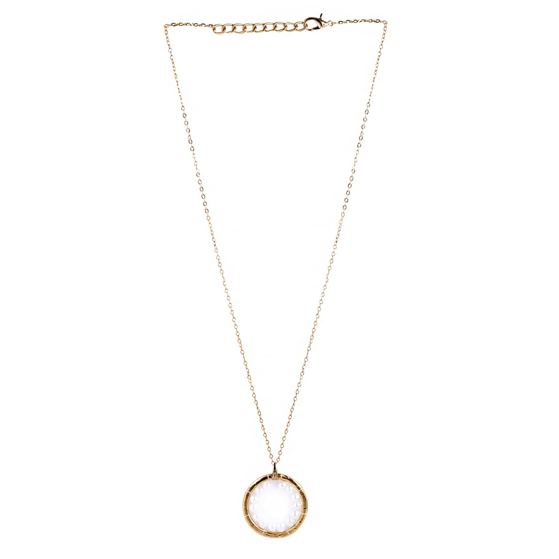 Yellow Chimes Contemporary Pearl Necklace - Stylish anniversary gift