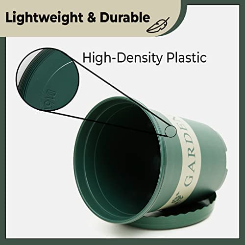 Kuber International Durable Plastic Pot - Gardening made easy