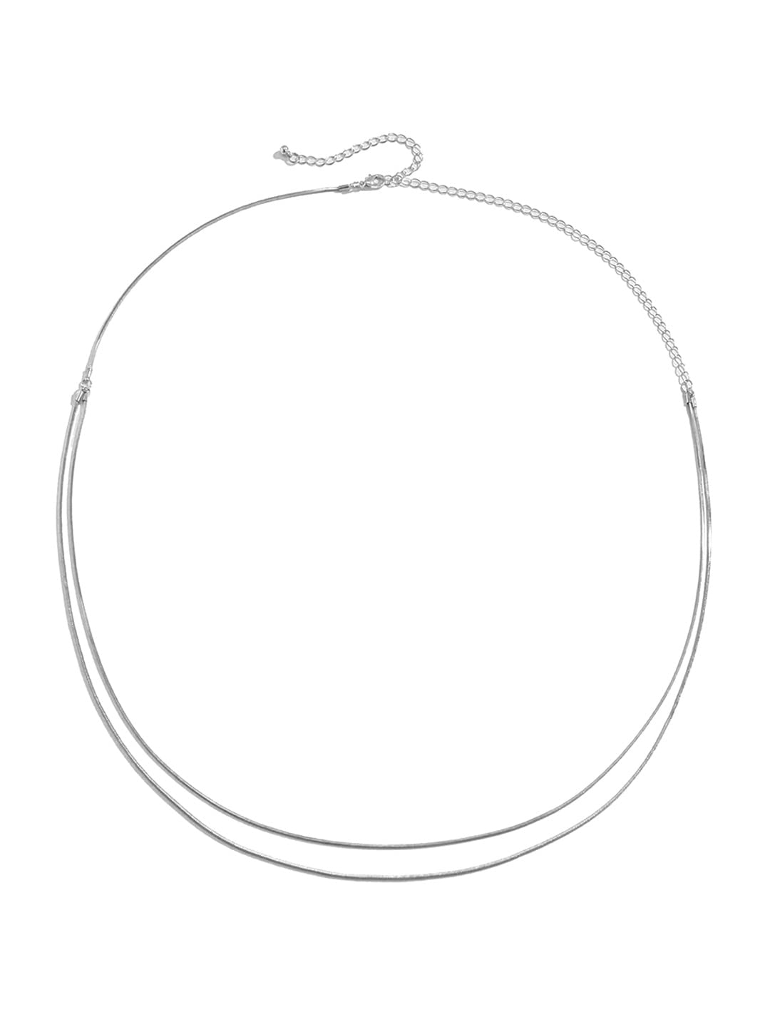 Yellow Chimes silver stoned waist chain - chic addition to your outfit