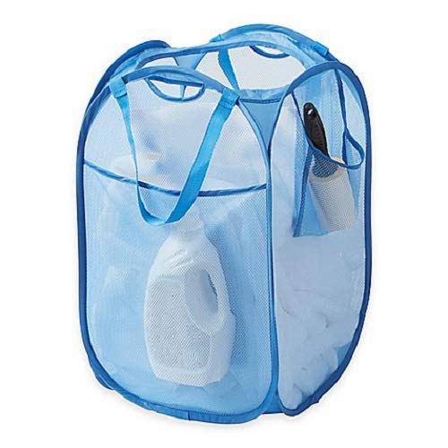 Kuber Industries Nylon 4 Piece Mesh Laundry Basket,20Ltr (Multi)-CTKTC21530, Standard