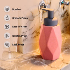 The Better Home Ceramic Foam Soap Dispenser 400ML (2Pcs) Foam Soap Dispenser for Bathroom | Soap Dispenser Set | Soap Dispenser for Kitchen | Hand Soap Dispenser | Foam Soap Dispenser for Wash Basin