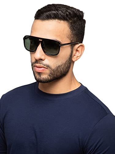 Combo: Intellilens UV Protected Polarised Sunglasses | Classic Style | Size: M | Multicolour