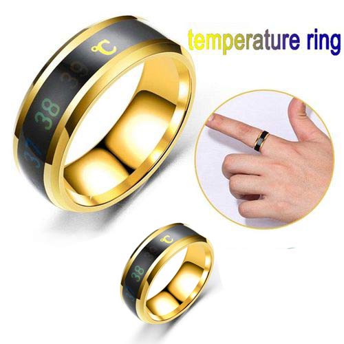 Yellow Chimes Titanium Stainless Steel Band Ring - Birthday Celebration