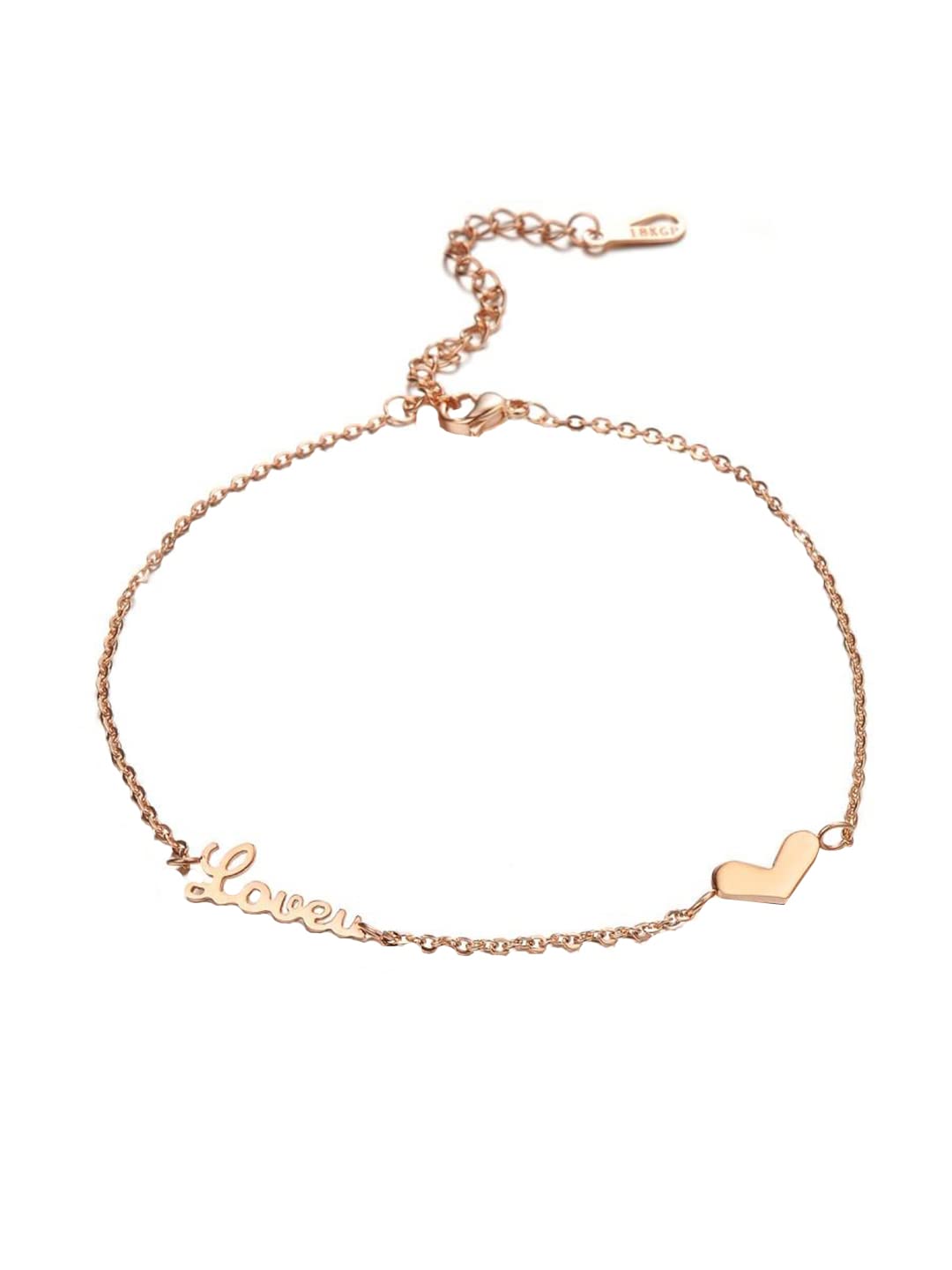 Yellow Chimes women's jewelry - elegant rose gold anklet