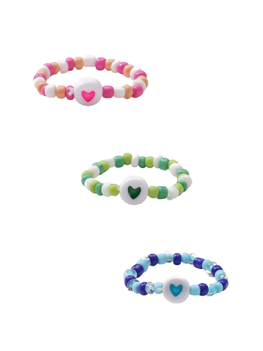 Yellow Chimes bead rings - chic finger bands for any occasion
