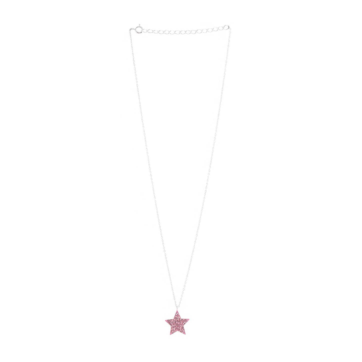 Yellow Chimes 925 Sterling Silver Pendant - Elegant Star Design