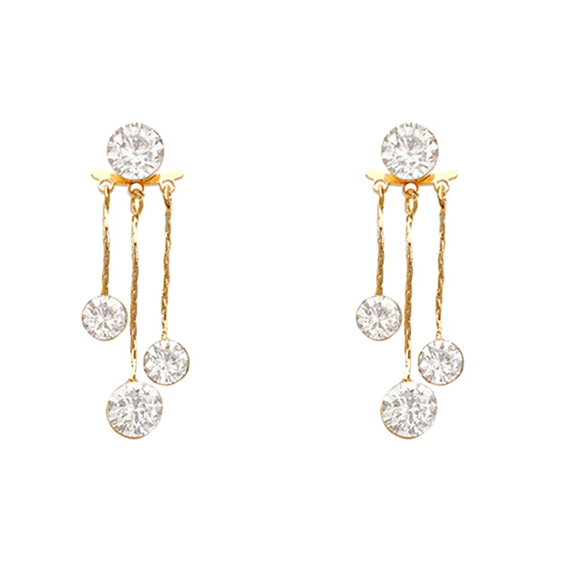Yellow Chimes elegant stud earrings - romantic gift option