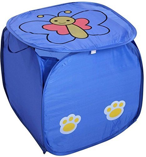 Square Laundry Bag/Basket - Portable, Washable, Modern Design | Handle Included | Standard Size | Multicolour