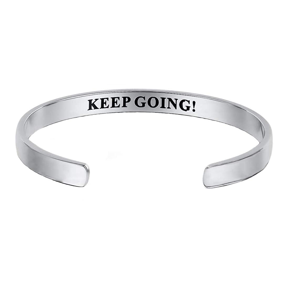 Yellow Chimes message engraved bracelet - inspiring jewelry piece