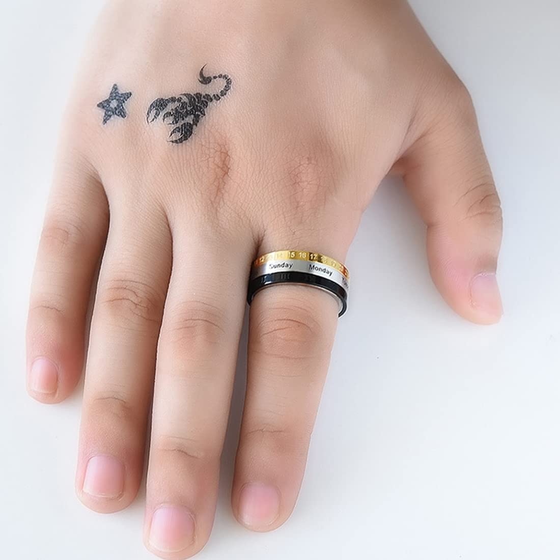 Yellow Chimes men's ring - fashionable jewelry piece