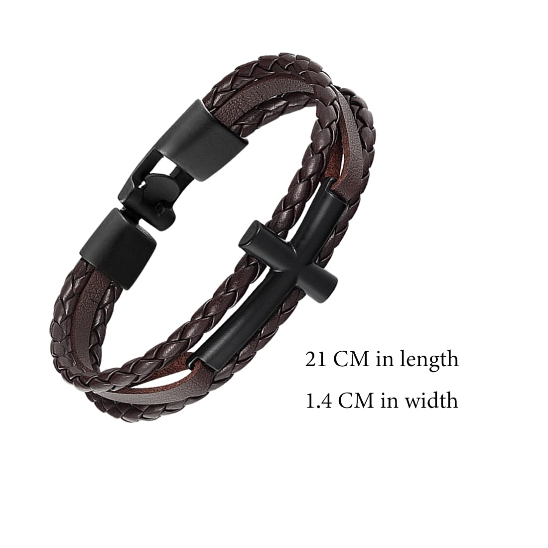 Yellow Chimes stylish braided leather bracelet - unique design