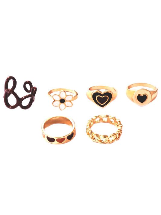 Yellow Chimes gold stack ring - fashion statement