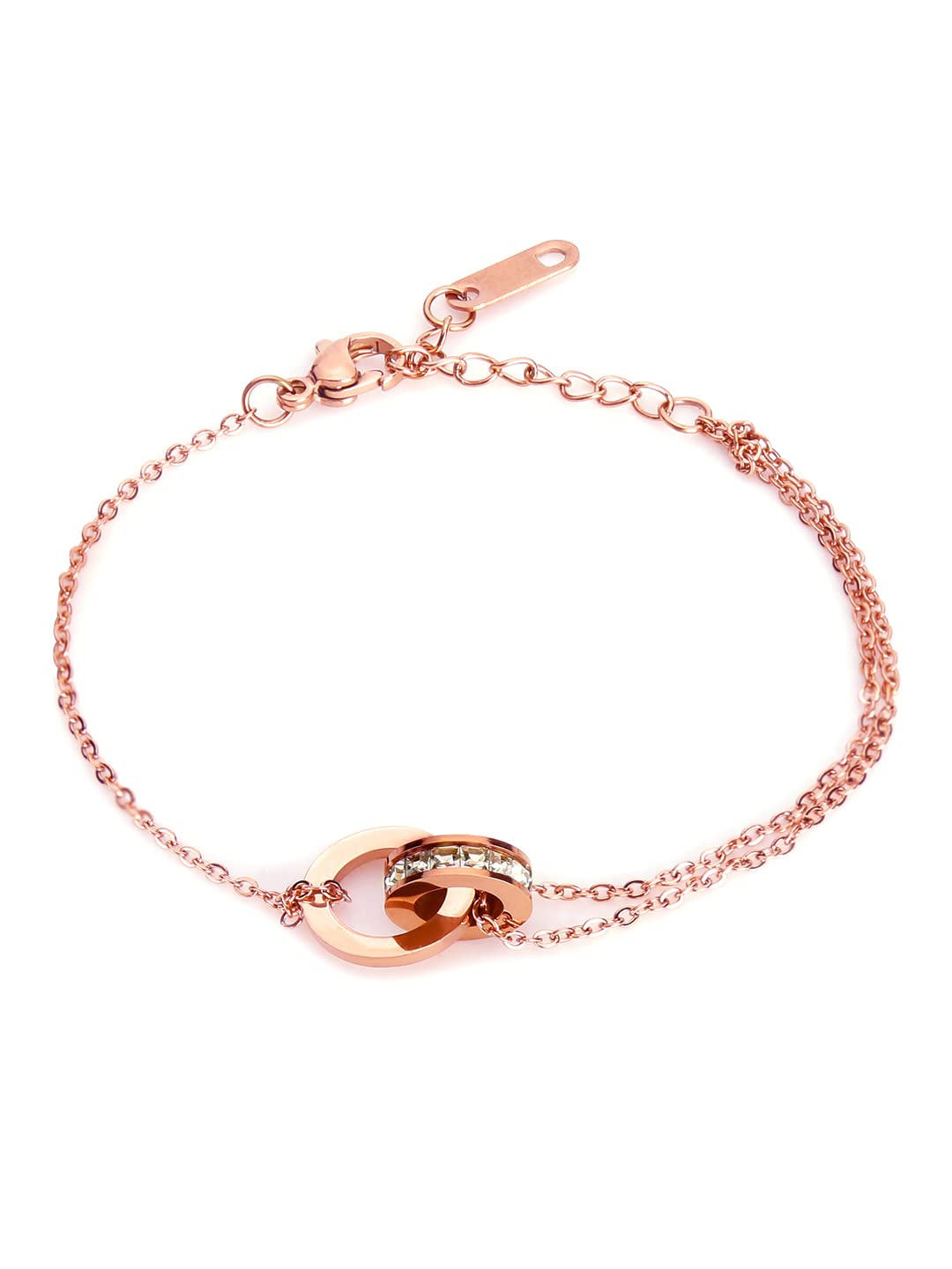 Yellow Chimes rose gold chain bracelet - birthday gift for her