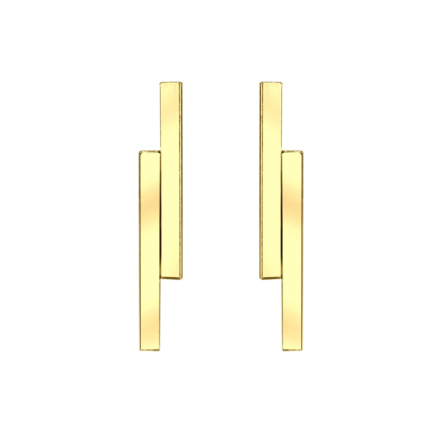 Yellow Chimes Silver Stud Earrings - Adorn Yourself with Style