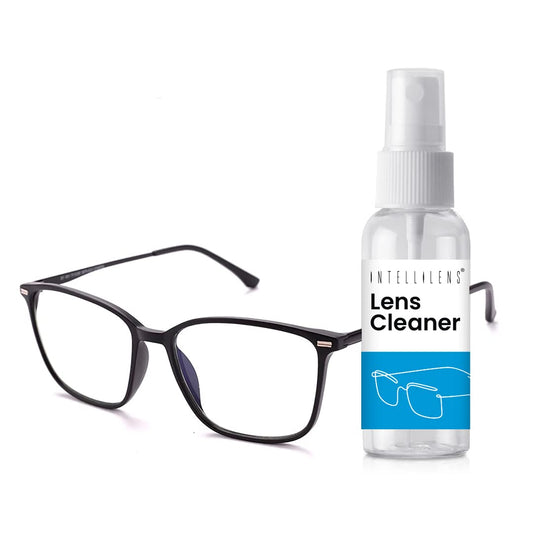 Intellilens Square Blue Cut Computer Glasses - Digital device protection