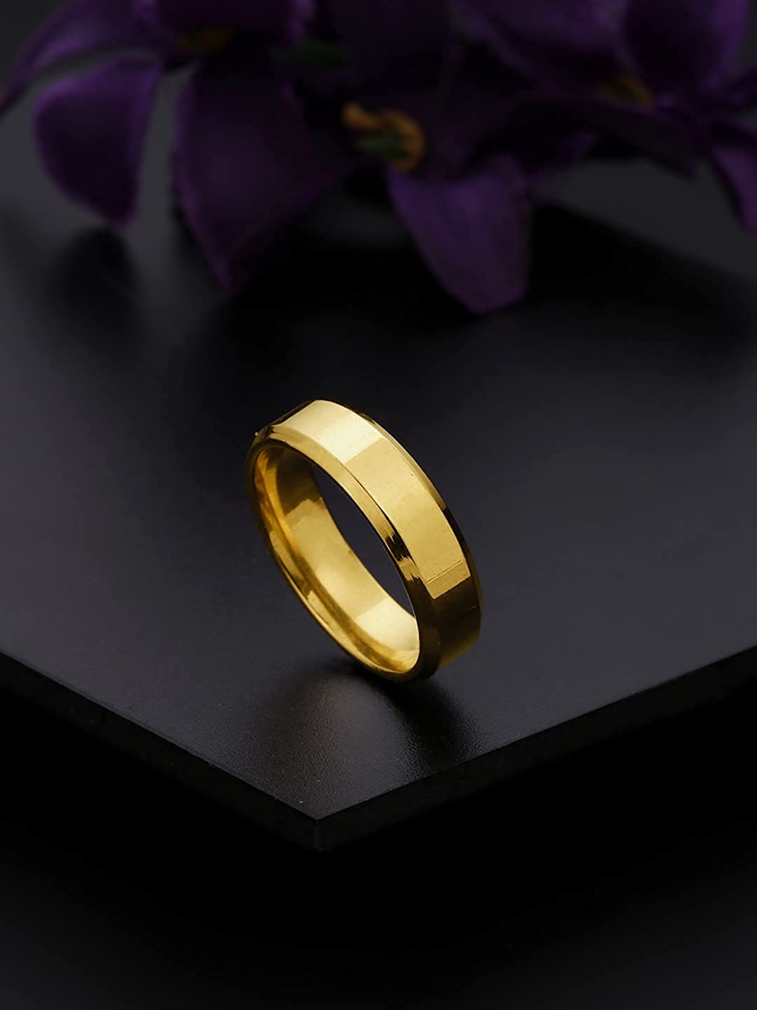Yellow Chimes gold finger ring - comfortable everyday wear