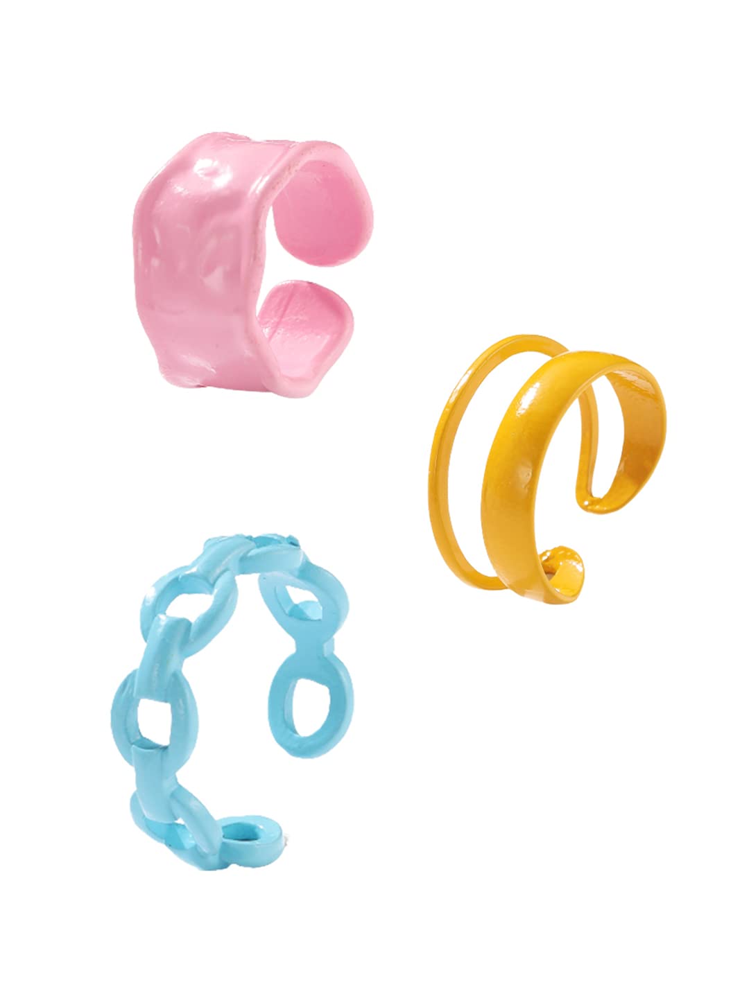 Yellow Chimes trendy rings - fashionable gift for women