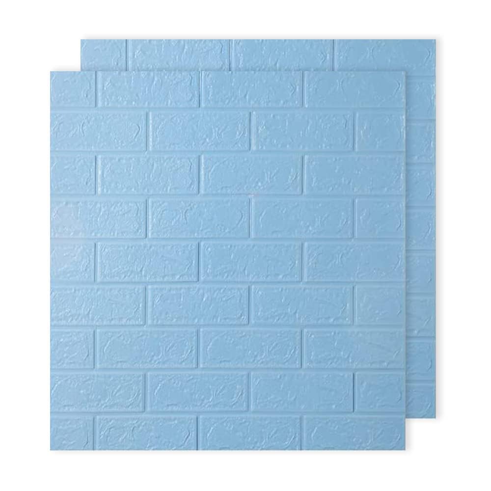 Kuber Industries Foam Brick Pattern 3D Wallpaper for Walls|Soft PE Foam| Easy to Peel, Stick & Remove DIY Wallpaper|Suitable on All Walls|Set of 2 Sheets, 70 cm X 77 cm (Pack of 1)