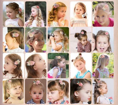 Melbees multicolor flowers clips - decoration for backpacks